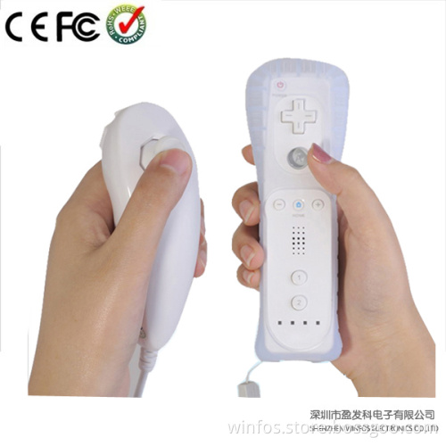 Winfos, White Remote Controller With Nunchuck for Wii